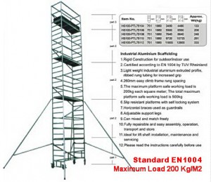 scaffolding aluminium 3b